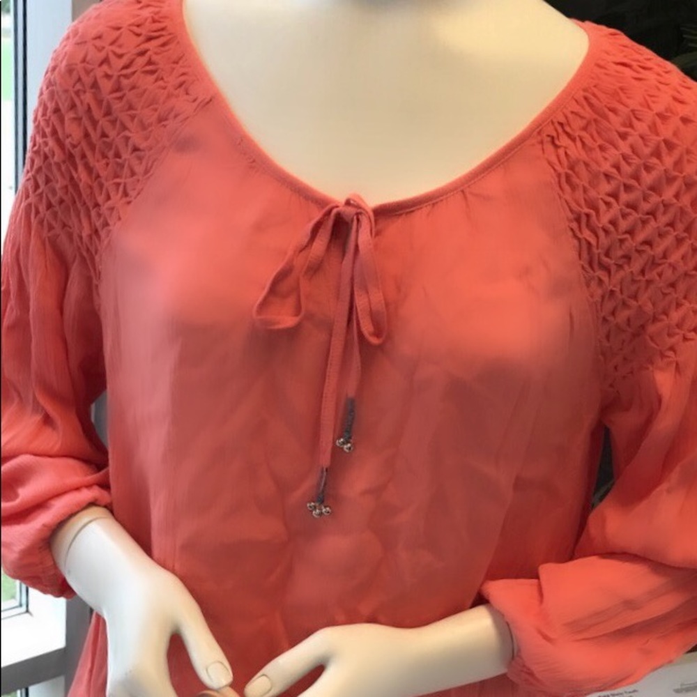 Coral Blouse